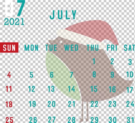 July 2021 Calendar July Calendar 2021 Calendar Png Clipart 2021