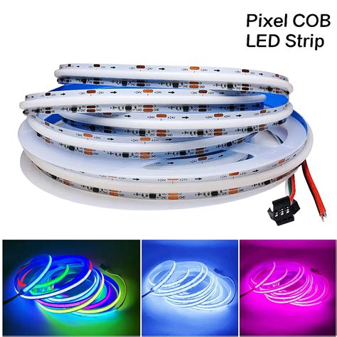 Ws Cob Led Strip Pixel Addressable Rgb Full Dream Color M Dc V