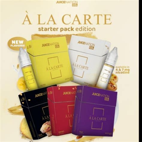 Jual Liquid Ala Carte Starter Pack Series Ml Nic Mg Shopee