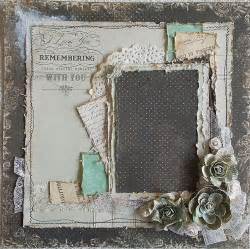 Premade X Shabby Chic Heritage Layout Vintage Vintage Scrapbook