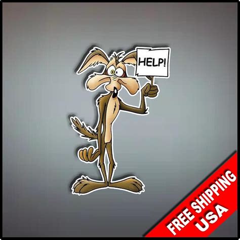 Wile E Coyote Vinyl Decal Sticker 6 X 4 Road Runner Ebay