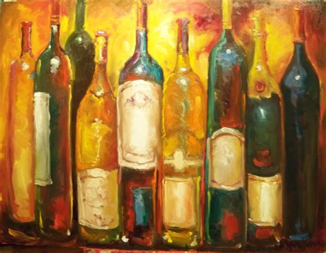 Susan Jenkins Morning Paintings Wine Bottles