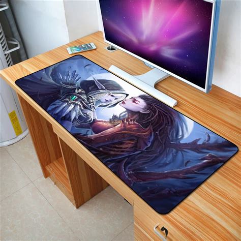 Fffas 90x40cm World Of Warcraft Mouse Pad Xl Large Anti Slip Big Desk