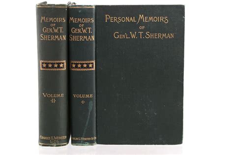 Personal Memoirs Of Genl Wt Sherman 1891 Sold At Auction On 28th