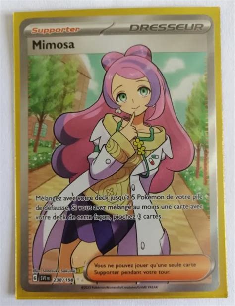 CARTE POKÉMON MIMOSA FULL ART ÉCARLATE ET VIOLET EV1 238 198 NEUVE VF