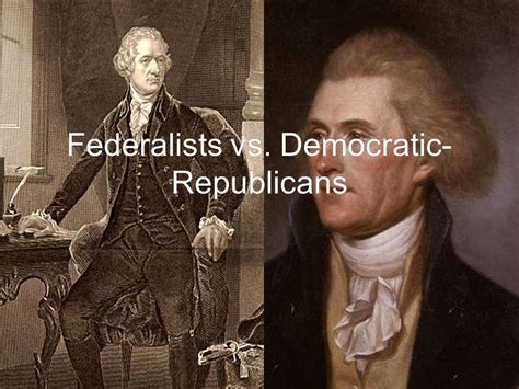 Federalists Vs Democratic Republicans Symbols