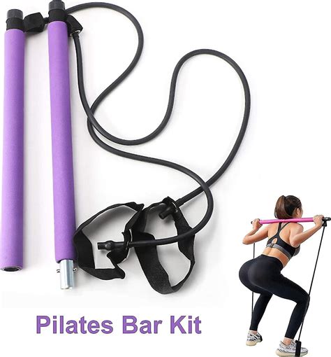 2023,portable Pilates Bar Kit With Resistance Band Yoga Pilates Stick