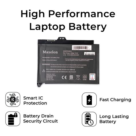 Maxelon Laptop Battery For HP BP02XL Pavilion 15 Au Series HSTNN UB7B