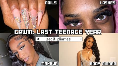 Grwm My Last Teenage Years Lashes Nails Hair And More Youtube