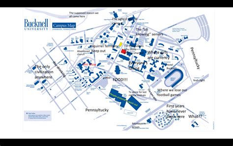 A judgmental map of Bucknell University