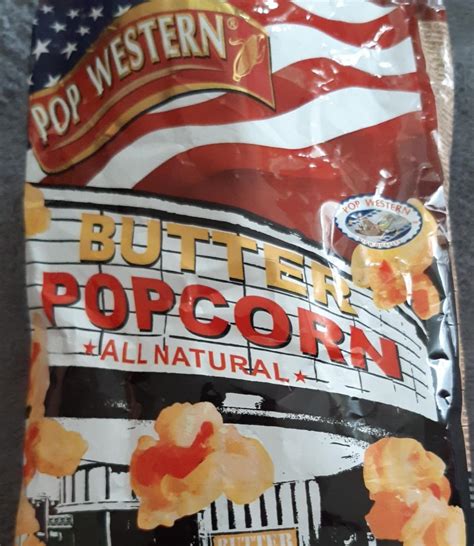 Butter Popcorn All Natural Pop Western Kalorie Kj A Nutri N Hodnoty