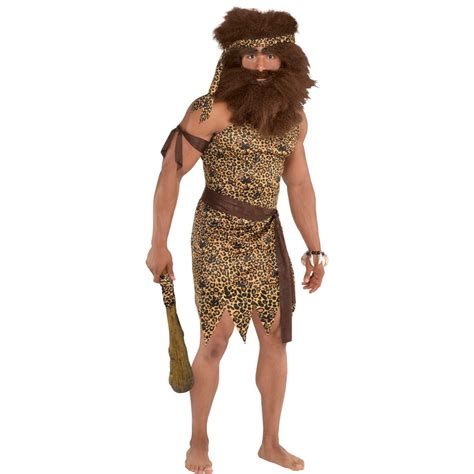 Caveman Costume 5 Pieces Size Plus Size Big W