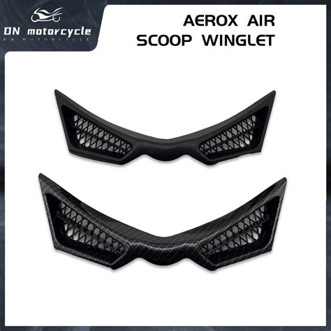 Aerox V1 Air Scoop Winglet Carbon Matte Black Made IN Thailand