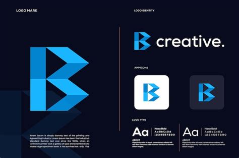 Premium Vector Abstract Letter B Modern Logo Icon Design Concept