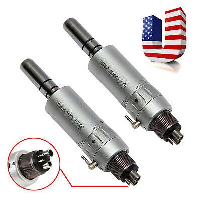 2X Dental Slow Low Speed E Type Air Motor Micromotor 4 Hole NSK Style