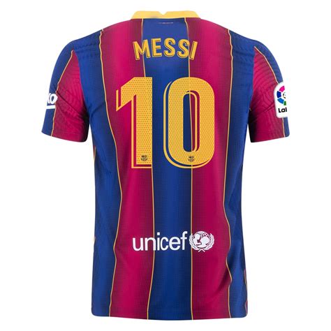 Barcelona Home Jersey Messi Soccer Shirt La Liga Printing