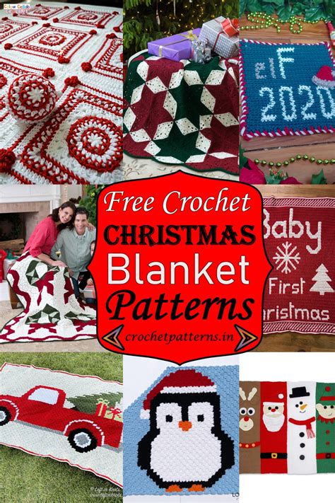 Free Crochet Christmas Blanket Patterns For Holidays