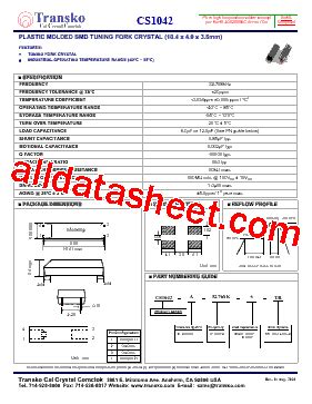 CS1042 Datasheet PDF Transko Electronics Inc