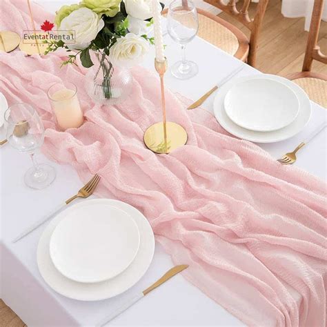 Cheese Table Runner Pink Eventat Rentals