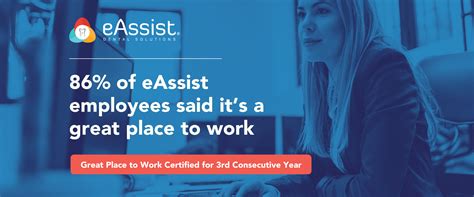 Eassist Dental Solutions Earns Great Place To Work Certification For