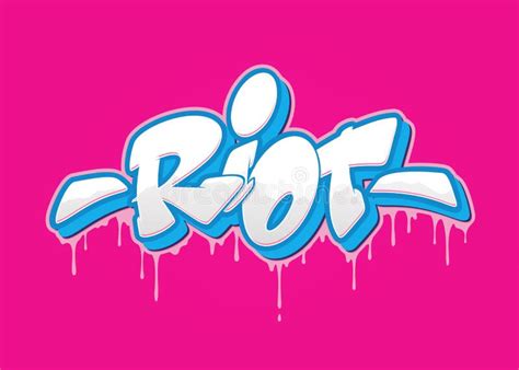 Rebel Font In Graffiti Style Vector Illustration Stock Vector Illustration Of Sign