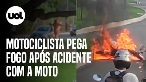 Homem tem o corpo queimado após motocicleta pegar fogo no Maranhão