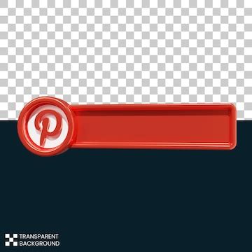 premium psd  psd pinterest  search bar icon  rendering