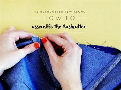 Assembling The Rushcutter View A — In The Folds Sewing Fold Assembly