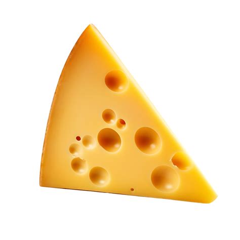 Ai Generated Slice Of Cheese On Transparent Background Png Image