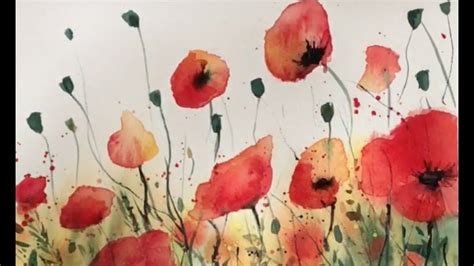 Poppy Watercolour Painting With Top Tips And Painting Advice Poppy