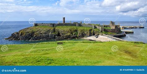 Peel Castle stock photo. Image of castle, peel, ruin - 41649984