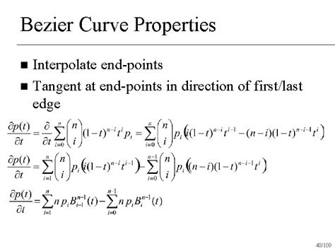 The Bernstein Basis And Bezier Curves Dr Scott