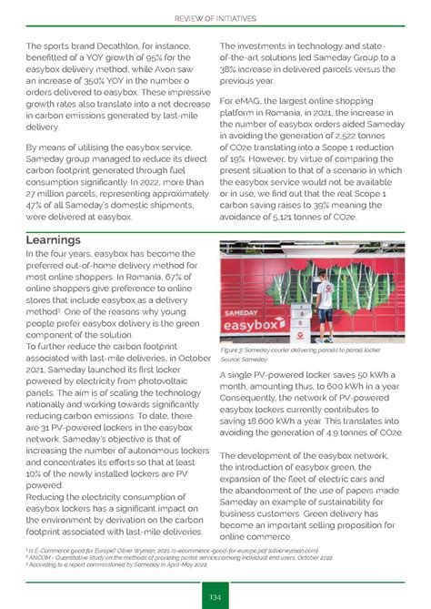 Last Mile Green Report - cum este abordată sustenabilitatea la Sameday