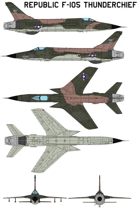 Republic F-105A Thunderchief by bagera3005 on DeviantArt