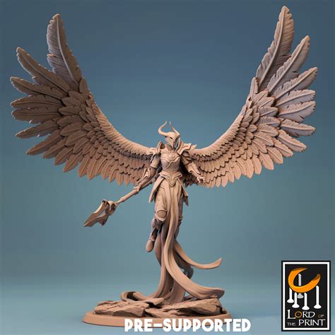 Jewelry & Beauty Lord of the Print 3D Printed Resin Angel Fighter ...