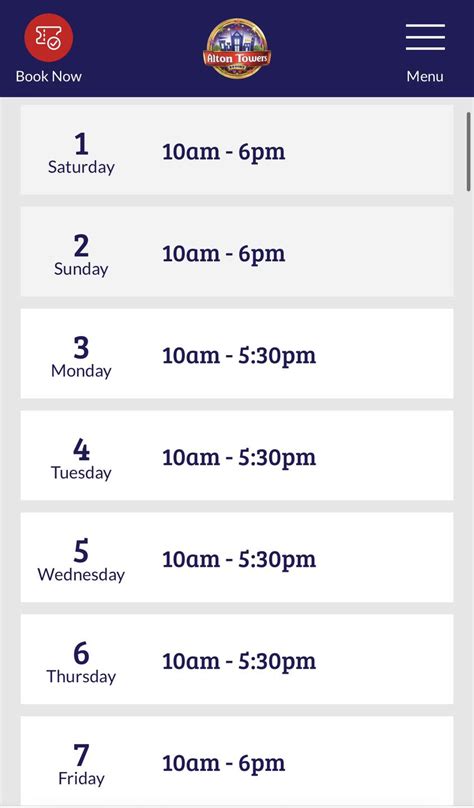 TowersStreet - The opening hours at Alton Towers have now...