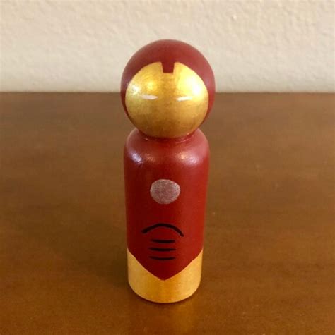 Iron Man Peg Doll Etsy