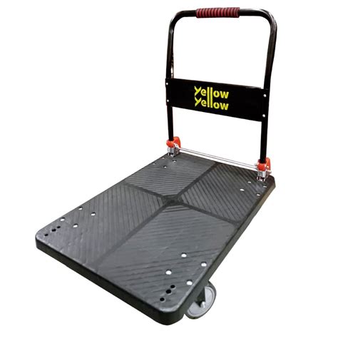 Yellowyellow Heavy Duty Foldable Trolley 300kg Black