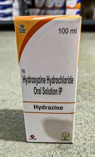 Hydroxyzine Hydrochloride Oral Solution Ip 100 Ml At Rs 17 50 Bottle In Ahmedabad