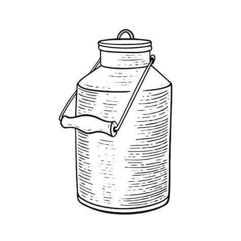 Premium Vector Drawing Of A Jar With A Ribbon