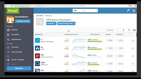 Como Comprar Y Vender Acciones De Empresas En Etoro Bolsa De Valores Online Youtube