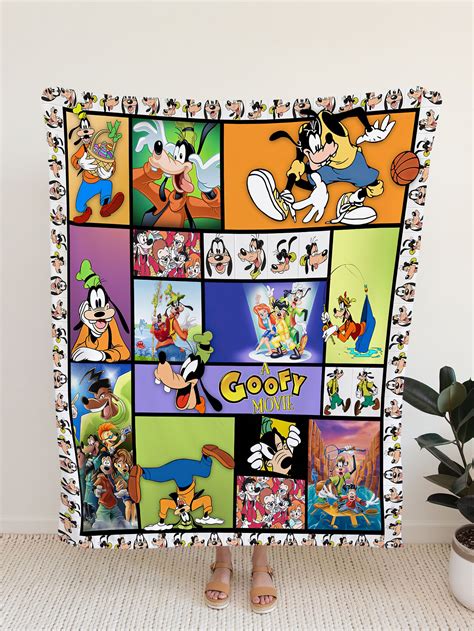 Goofy Quilt Blanket Fleece Blanket Super Soft A Goofy Movie Etsy