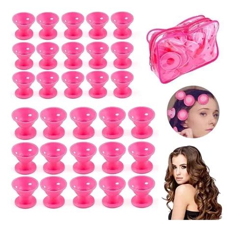 Rodillos De Pelo Lazhu Pink Magic Unidades Juego De Rod Cuotas