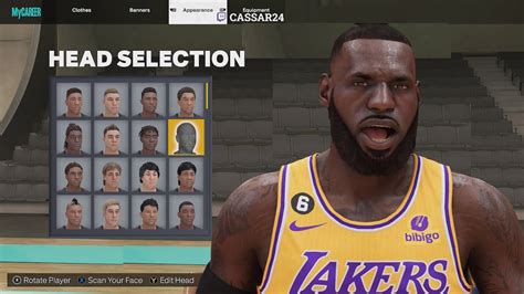 Nba K How To Look Like Lebron James Lebron James Face Scan Face