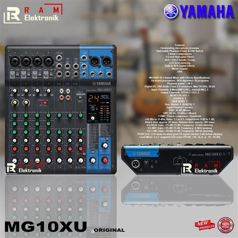 Jual Mixer YAMAHA MG10XU MG 10XU MG 10 XU Original 10 Channel