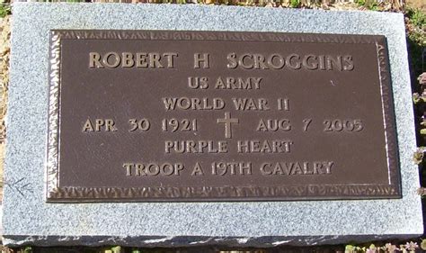 Robert Howard Scroggins 1921 2005 Find A Grave Memorial