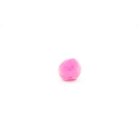 1/2 inch Pink Mini Craft Pom Poms 100 Pieces