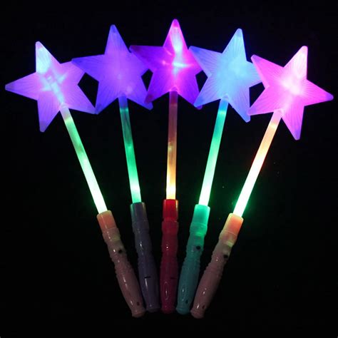 1pc Led Flashing Stick Children Girls Fairy Magic Wand Sticks Light Up