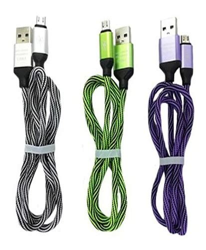 Cable Cargador Reforzado V8 1m Micro Usb Universal Uso Rudo Mercadolibre