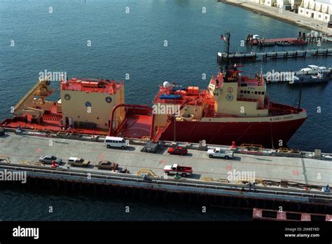 A Starboard Beam View Of The Deep Submergence Support Ship Laney